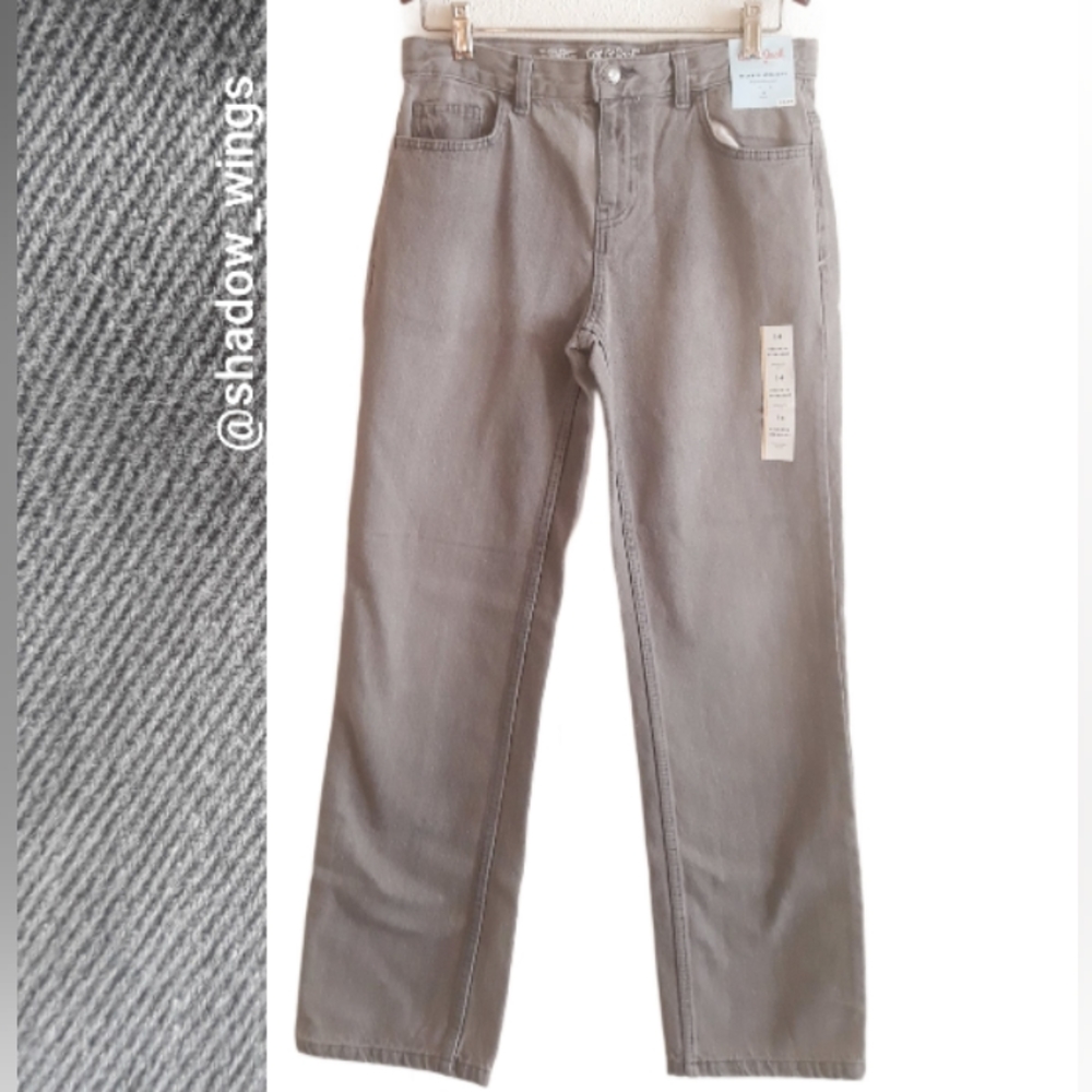 Cat & Jacked Relaxed Straight Jeans - Boy's Size 14 Gray Jeans - Picture 10 of 11